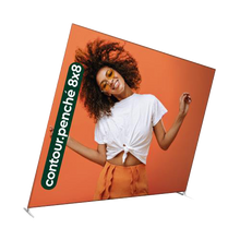 Load image into Gallery viewer, contour.inclined tilted 8'x8' backwall display