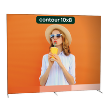 Load image into Gallery viewer, contour.curved tubular backwall 10'x8' display