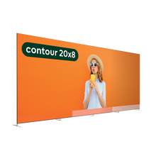 Load image into Gallery viewer, contour tubular backwall 20'x8' display