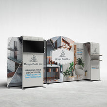Load image into Gallery viewer, 20ft Ensemble Tension Fabric Trade Show Display Kit E20J
