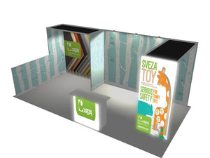 10x20 Panoramic Modular Exhibition Stand Kit 2